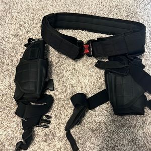 BLACK WIDOW Costume Tactical Belt with Thigh Holsters and Thigh Straps